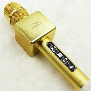 Mic hát X6 mạ vàng cao cấp