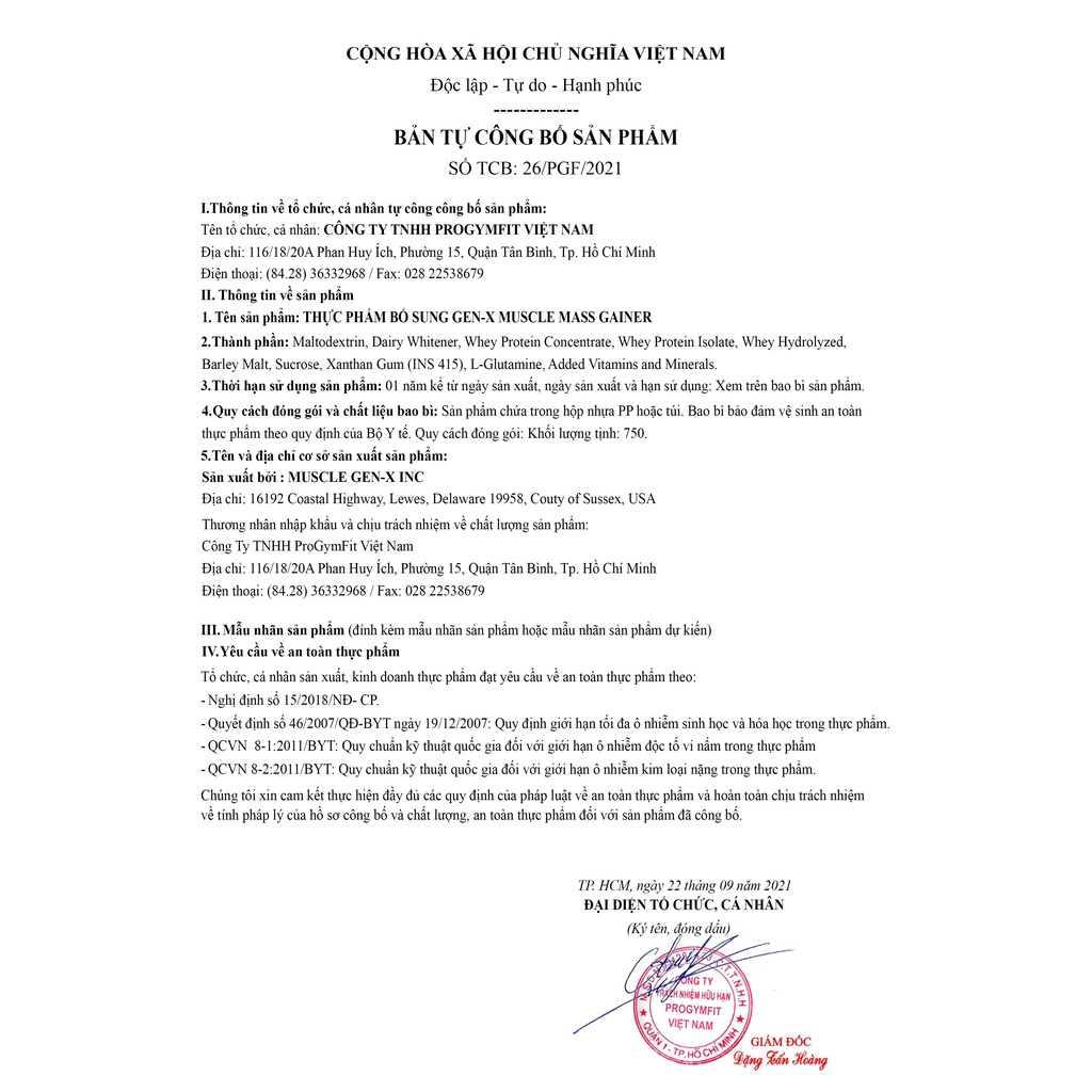 Tặng Shaker - COMBO 2 túi Sữa Tăng Cân Tăng Cơ - Muscle Mass Gainer Gen-X