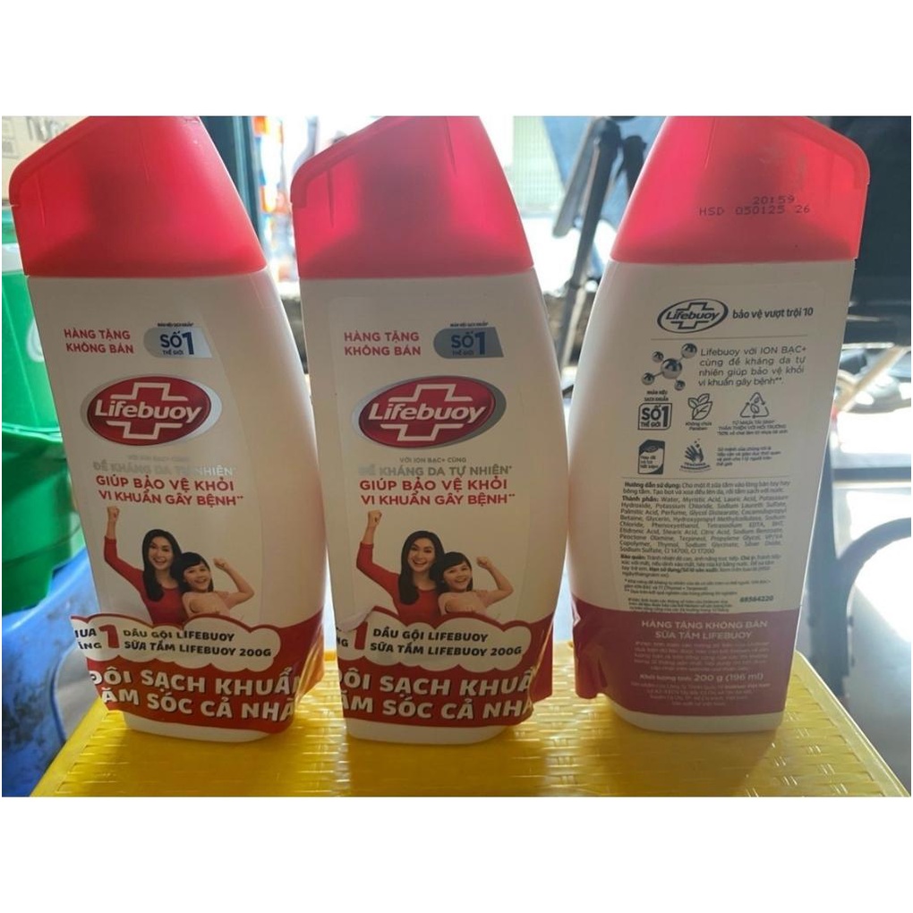 Sữa tắm Lifebuoy bảo vệ khỏi vi khuẩn vượt trội 10 lần 200g (Hàng khuyến mãi)