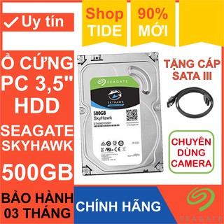Mua Ổ cứng HDD 3.5” Seagate Skyhawk 500GB - Ổ Cứng Camera – Bảo hành 3 tháng – CHÍNH HÃNG - Tháo máy đồng bộ mới 99%