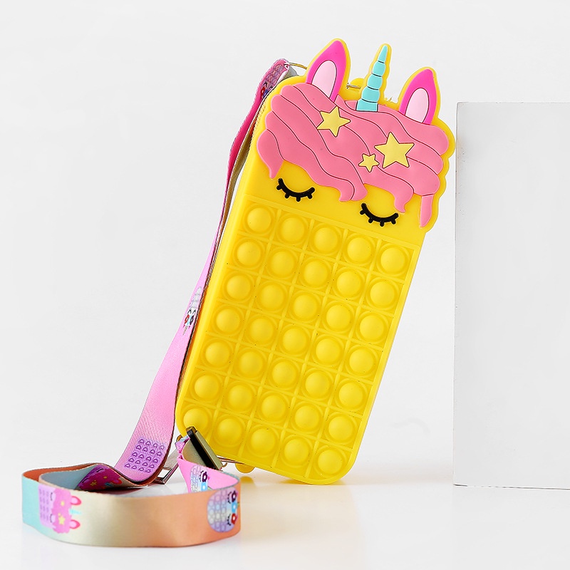 [22CM] Pop IT Túi Đeo Chéo Hình Kỳ Lân Với Phiên Bản MINI Giúp Giảm Căng Thẳng Cho Bé