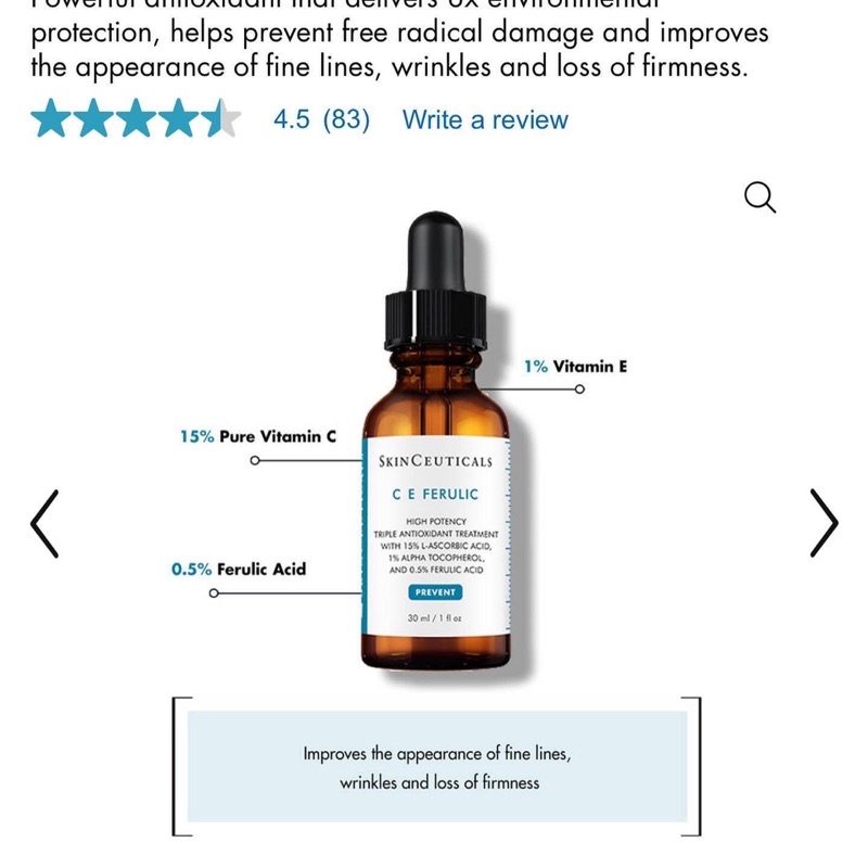 Tinh chất dưỡng da Skinceuticals C E Ferulic mini