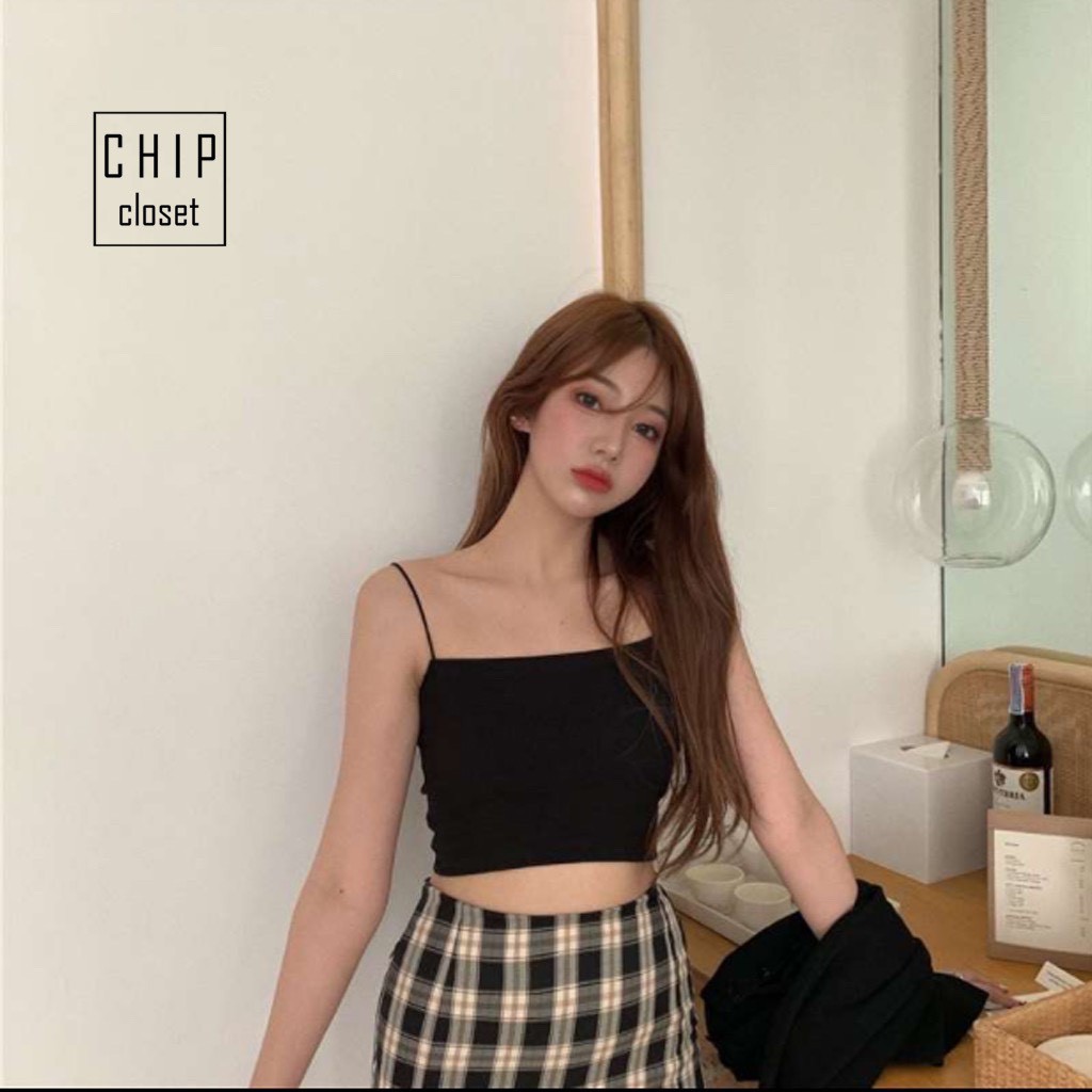 Áo 2 Dây Sợi Bún Thun Gân Siêu Đẹp 💖 Áo Hai Dây Croptop Tăm Siêu Hot Xinh Xắn HD001 | BigBuy360 - bigbuy360.vn