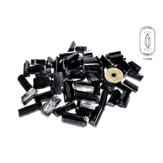 Tinh thể Tourmaline đen thô tự nhiên có hai kích cỡ làm handmade, sưu tầm..