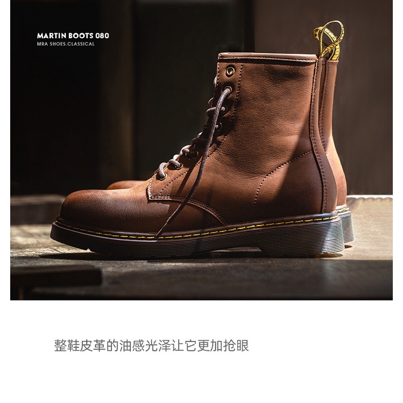 Giày bốt martin Maden cổ cao phong cách Anh  dành cho nam