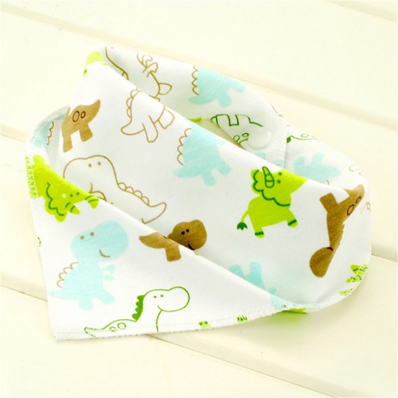 Yếm ăn bằng vải cotton mềm in họa tiết xinh xắn dành cho các bé