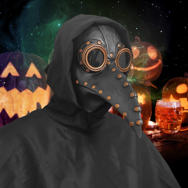 Mặt Nạ Hóa Trang Halloween Kinh Dị Bằng Da PU