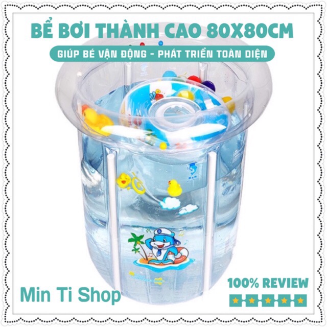 [TẶNG KÈM PHAO CỔ] BỂ BƠI THÀNH CAO DOCTOR DOLPHIN 80x80 CHÍNH HÃNG