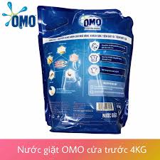 Nước giặt Omo của trên túi 4kg