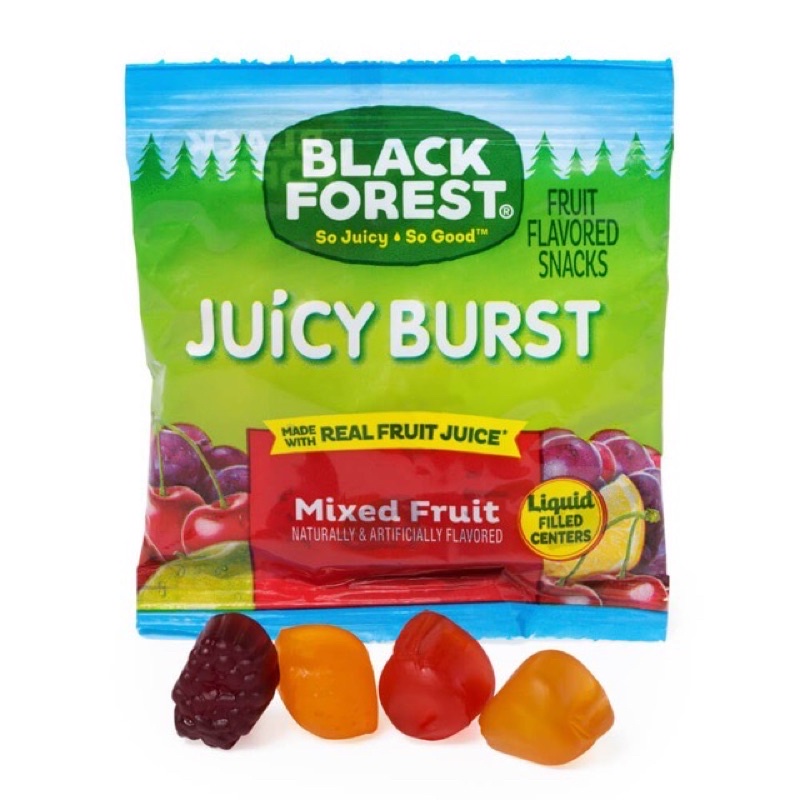 Kẹo Dẻo Black Forest Organic Gummy Bears và nhân hoa quả