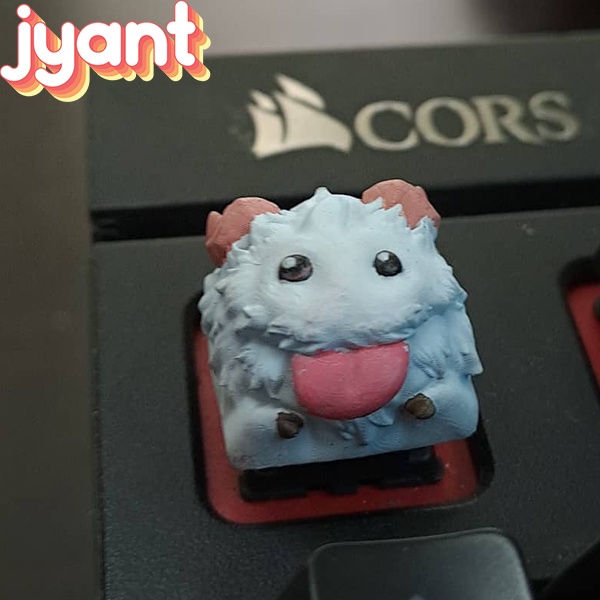 Nút keycap bàn phím cơ cherry Poro trong game Liên Minh Huyền Thoại LMHT