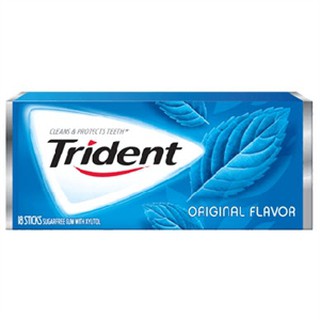 Kẹo cao su Trident Original Flavor - Vị bạc hà đặc trưng