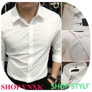 MẪU MỚI Áo sơ mi trắng sữa chất lụa mịn, mềm giá gốc tận xưởng Siêu Sale