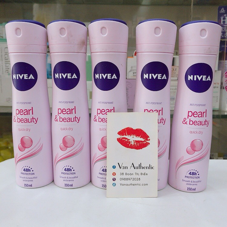 Xịt ngăn mùi Nivea Ngọc trai đẹp quyến rũ 150ml