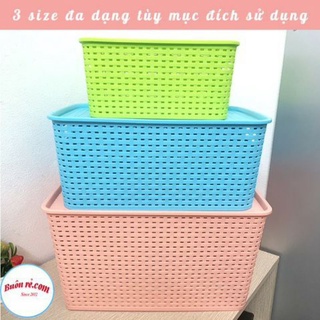 RỔ ĐỰNG ĐỒ ĐA NĂNG CÓ NẮP VIỆT NHẬT