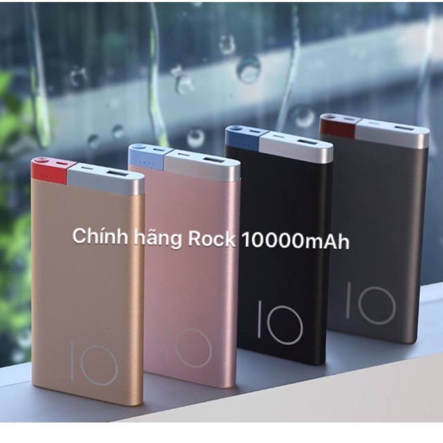 [Mã 153ELSALE2 giảm 7% đơn 300K] Sạc dự phòng Rock 10000mAh