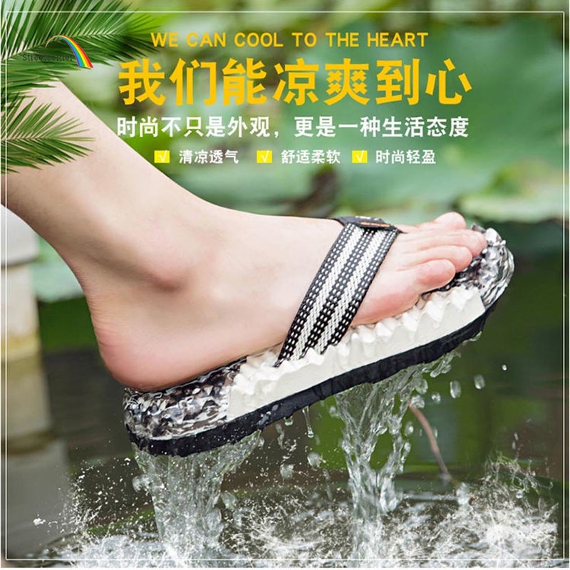 Dép Xỏ Ngón Mát Xa Chân Mùa Hè Phong Cách Hàn Quốc Thời Trang Dành Cho Nam