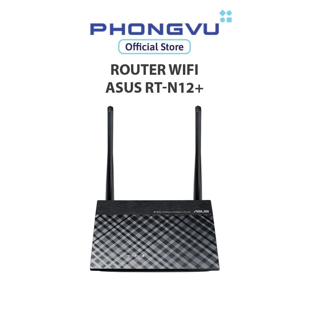 Thiết bị mạng Asus RT-N12+ - Bảo hành 36 tháng