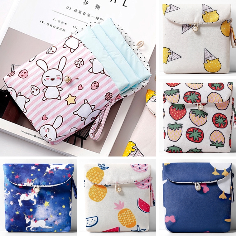 Túi Canvas Mini In Họa Tiết Dễ Thương Xinh Xắn