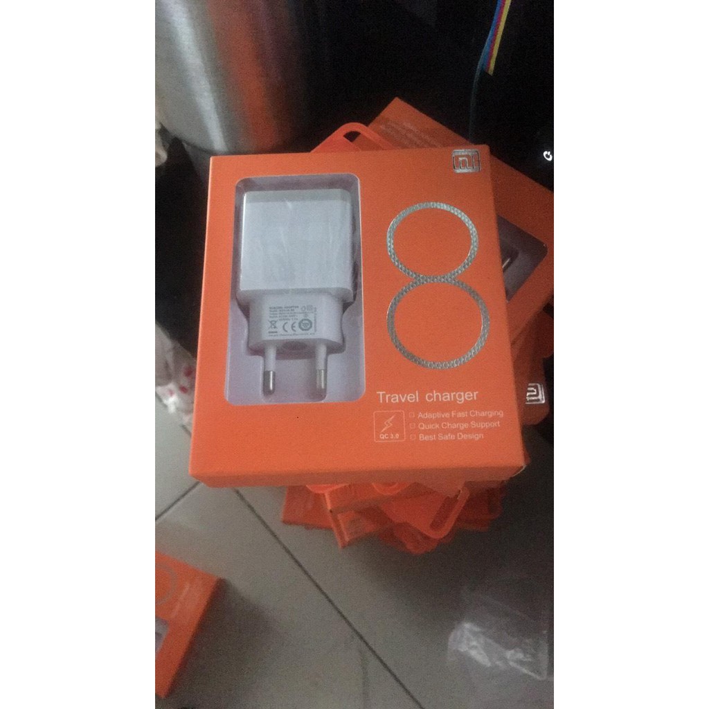 bộ cốc sạc nhanh  Xiao Mi 8  Quick Charge 3.0 5V 3A MDY-08-ES dây type-c cho điện thoại  mi   samsung  oppo