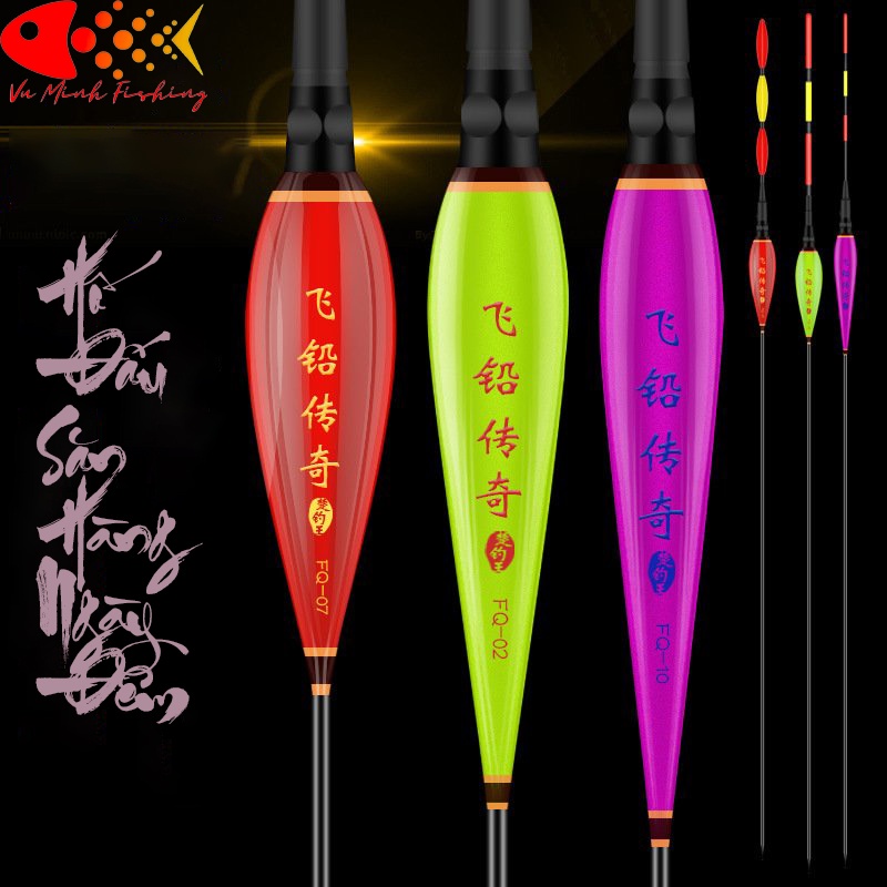 Phao Hố Đấu Ngày Đêm Cao Cấp. Phao Câu Cá Hố Đấu Tăm To, Đèn Sáng. Độ Nhạy Cao {Tặng Kèm Pin}