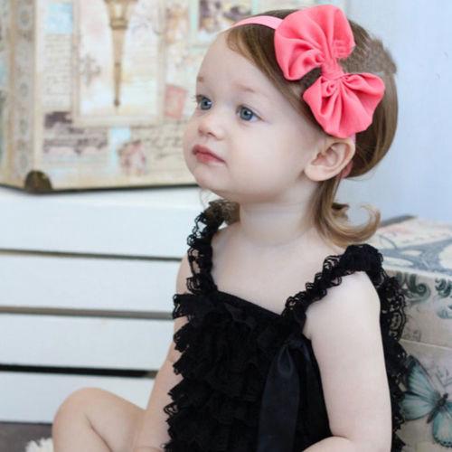 Băng Đô Quấn Đầu Cột Nơ Cho Bé Gái