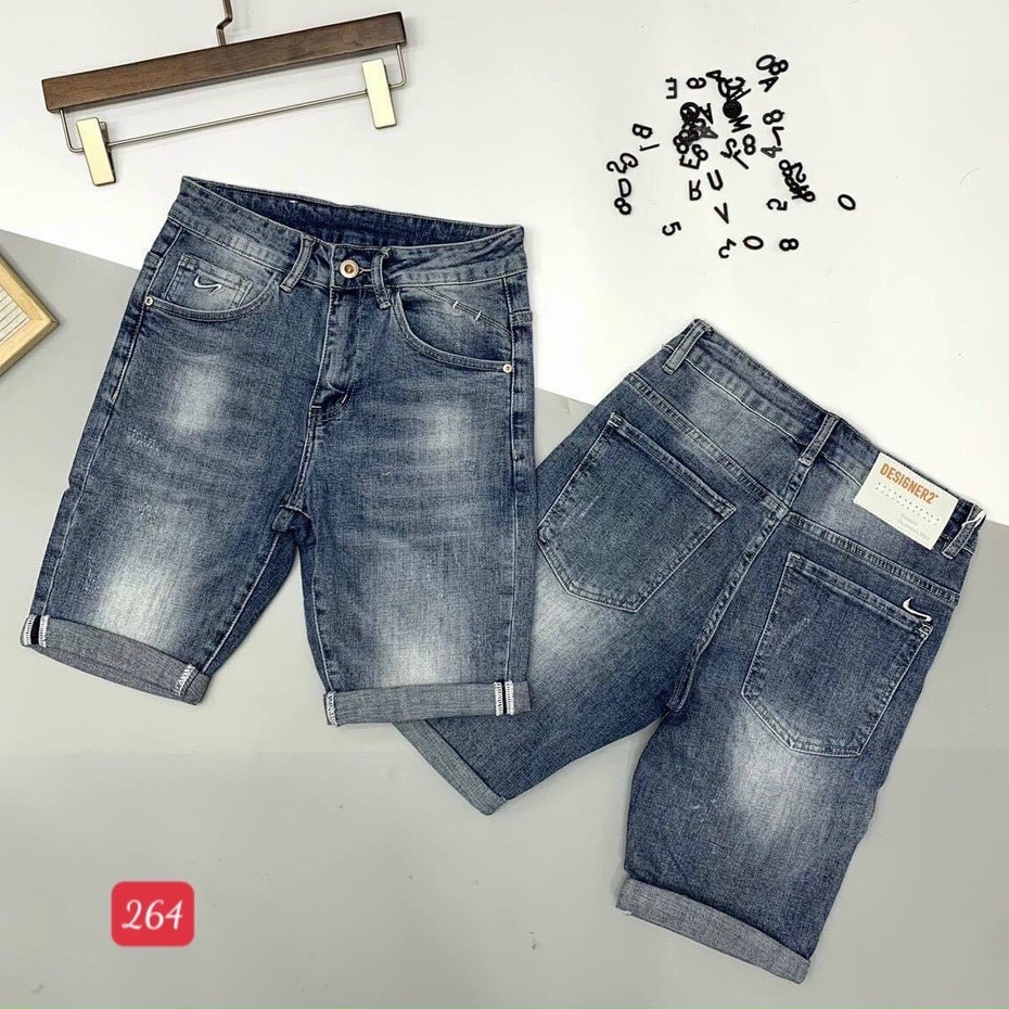 Quần Short Jean Nam Đẹp Chất Bò Co Giãn Cao Cấp, Quần Ngố rách Mẫu Mới Phong Cách Hàn Quốc CAROLL 264