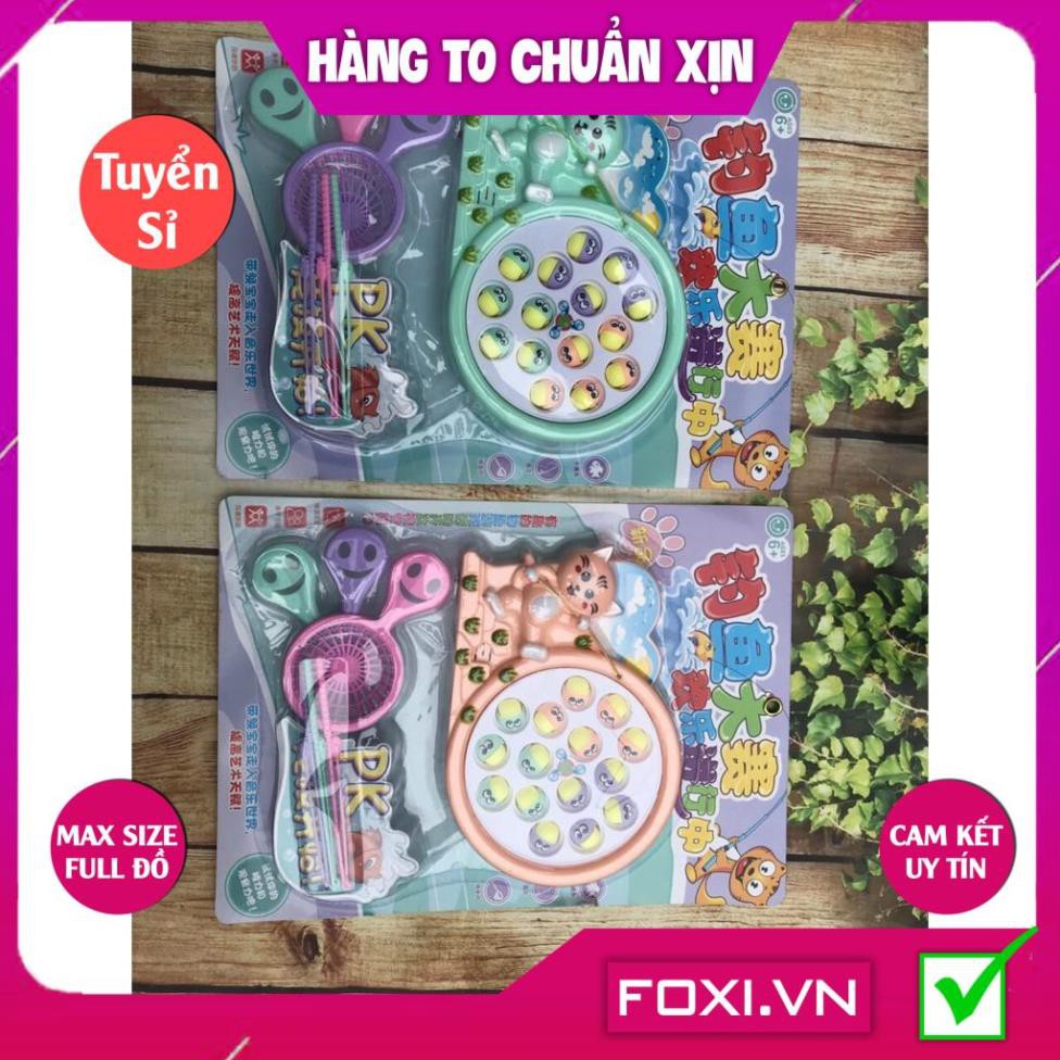 Bộ câu cá thông minh-đồ chơi chạy pin Foxi-giải trí vui nhộn-tư duy-khéo léo cho tay-đồ chơi gỗ nhựa