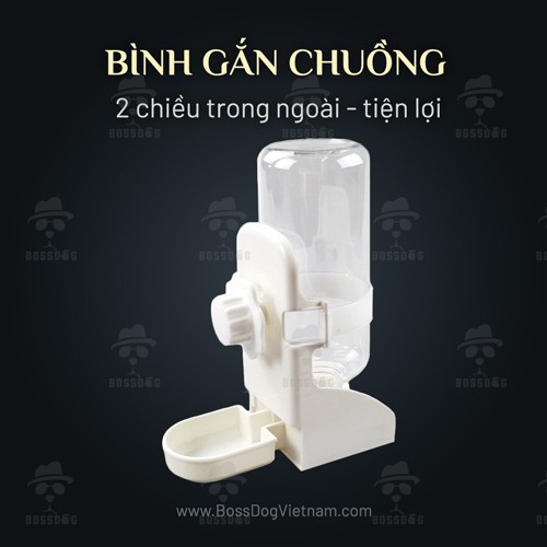 Bình nước gắn chuồng cho chó cưng | BossDog