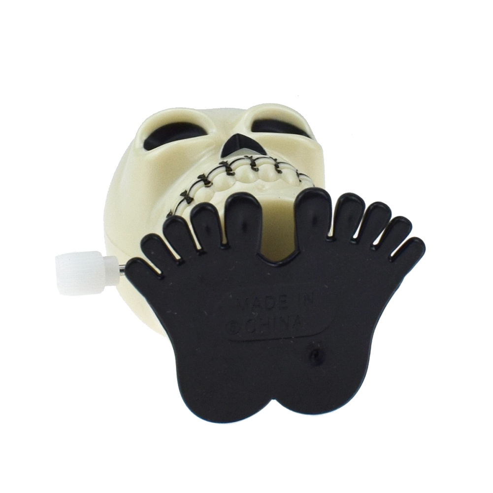 Đồ chơi Đầu lâu vặn cót di chuyển trang trí phong cách halloween