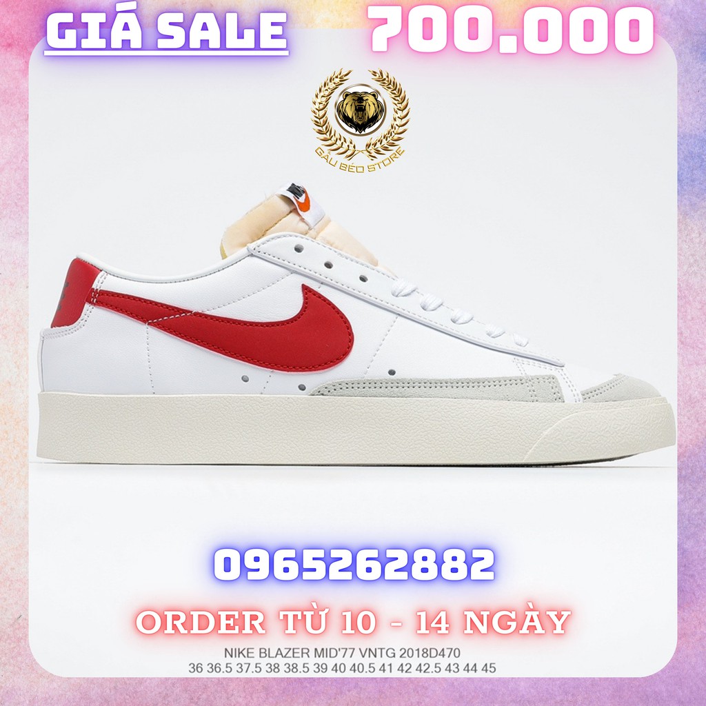 Order 1-2 Tuần + Freeship Giày Outlet Store Sneaker _Nike Blazer ‘77 Vintage MSP: 2018D4701 gaubeostore.shop