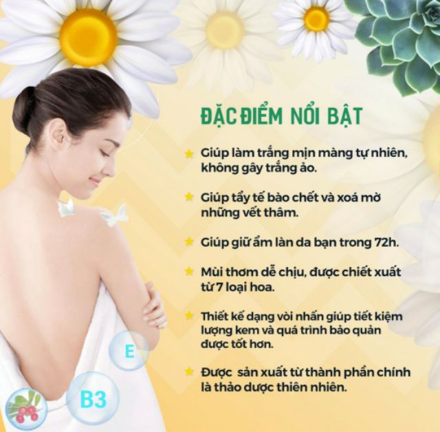 Kem ủ trắng da body Truesky Dạng Vòi Nhấn Whitening Body Cream | BigBuy360 - bigbuy360.vn