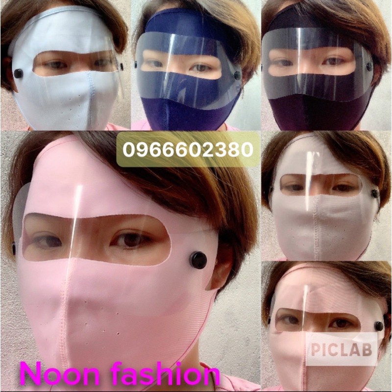 KHẨU TRANG Ninja vải CÓ KÍNH CHẮN BỤI [ Noon Fashion]