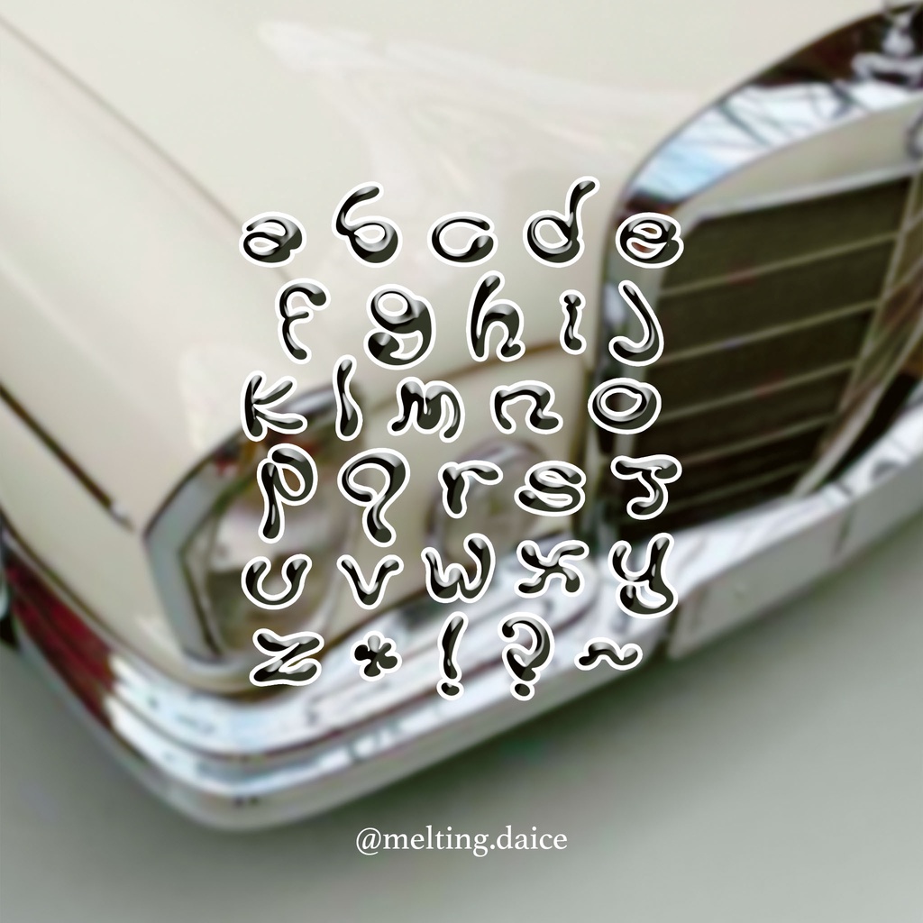 Daice || alphabet sticker - sticker bảng chữ cái trang trí size 11 x 8.5 cm