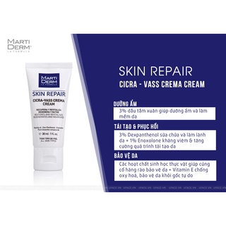[HÀNG NHẬP KHẨU] Mini 2ml-Kem Dưỡng Ẩm B5 Tái Tạo Phục Hồi Da Tổn Thương Nhạy Cảm MartiDerm Skin Repair Cicra Vass thumbnail