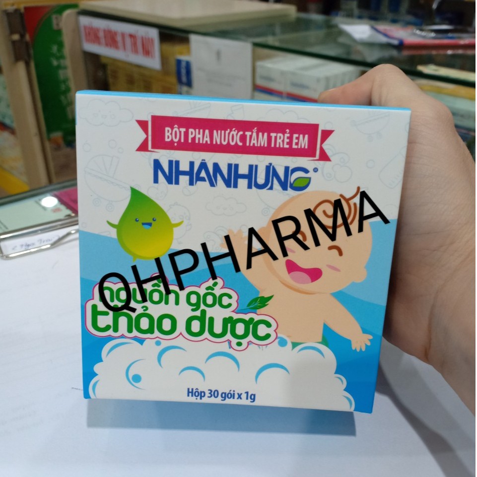 Bột tắm NHÂN HƯNG hộp 30 gói
