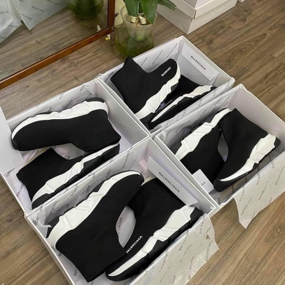 Giày Balen Speed đen cổ chun cao cấp. Hàng 11 full hộp trắng trung | BigBuy360 - bigbuy360.vn