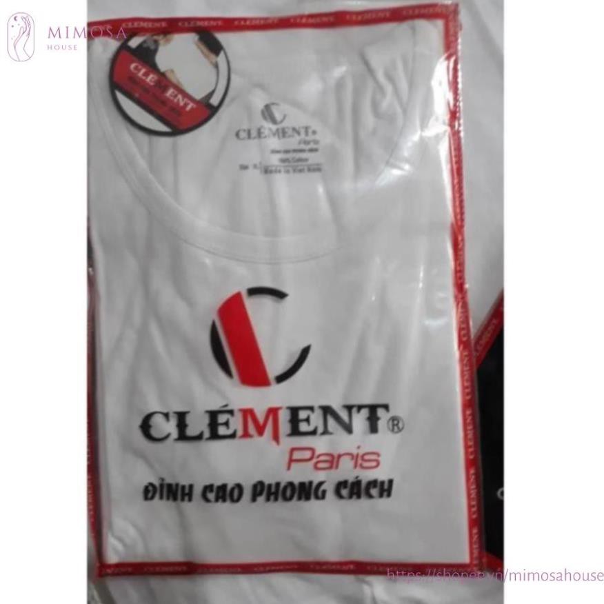 Aó Lót Nam cộc tay Cổ Tròn CLEMENT PARIS Chất Cotton 100%, Hàng Việt Nam xuất khẩu Chất Lượng Cao.Hàng hãng thanh lý