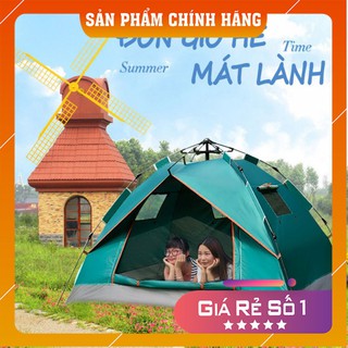 Lều cắm trại tự bung,lều phượt 2-4 người có che đỉnh lều tiện lợi gấp gọn