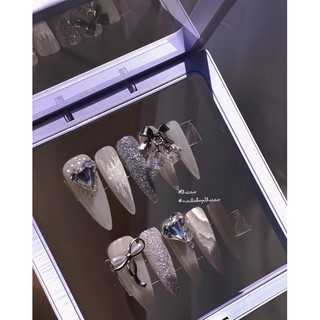[Nails box] Móng úp giả thiết kế lấp lánh bling