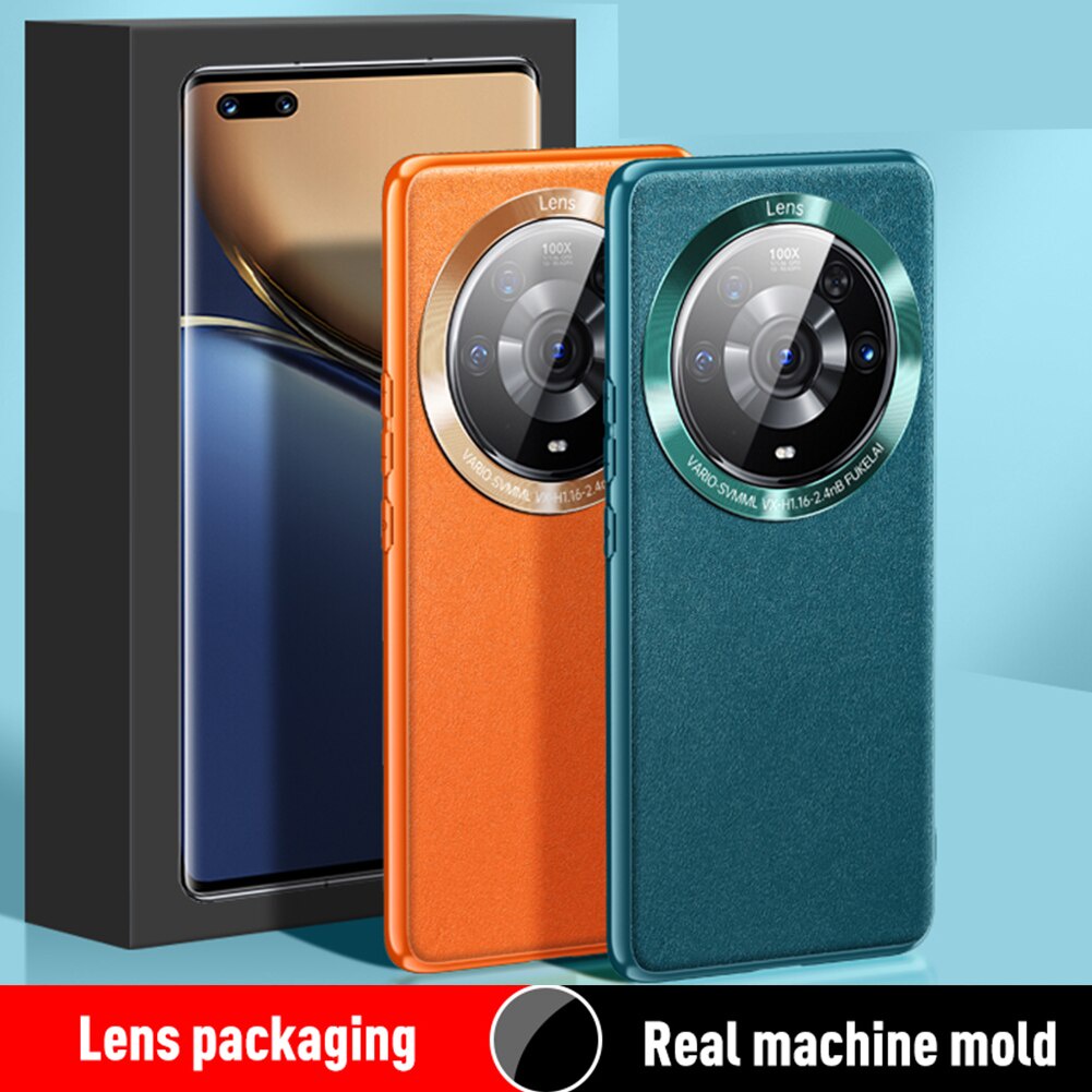 Ốp điện thoại da PU cứng chống sốc sang trọng cho Huawei Honor Magic 3 Pro Plus