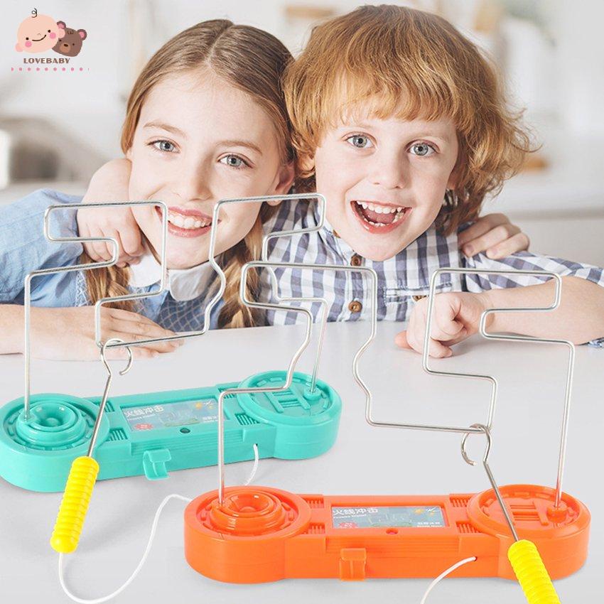[HOT]Kids Collision Electric Shock Toy Education Electric Touch Labyrinth Game