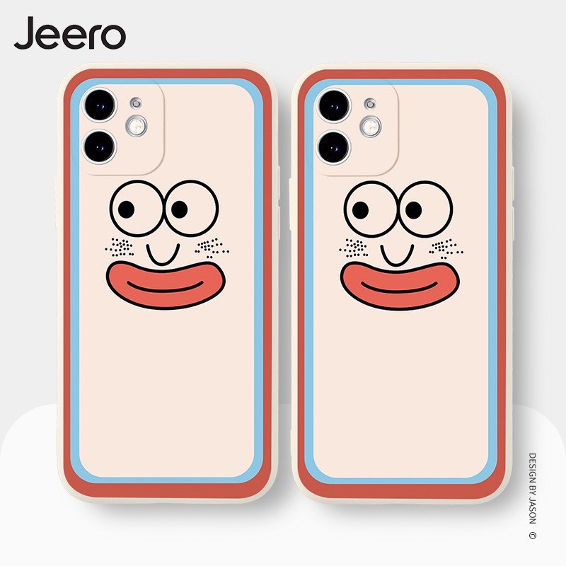 Ốp Lưng Iphone Cạnh Vuông,Bảo Vệ Camera Jeero Ip 7Plus.8Plus,x,xs,xsmax,11,11promax,12,12promax,13,13pormax