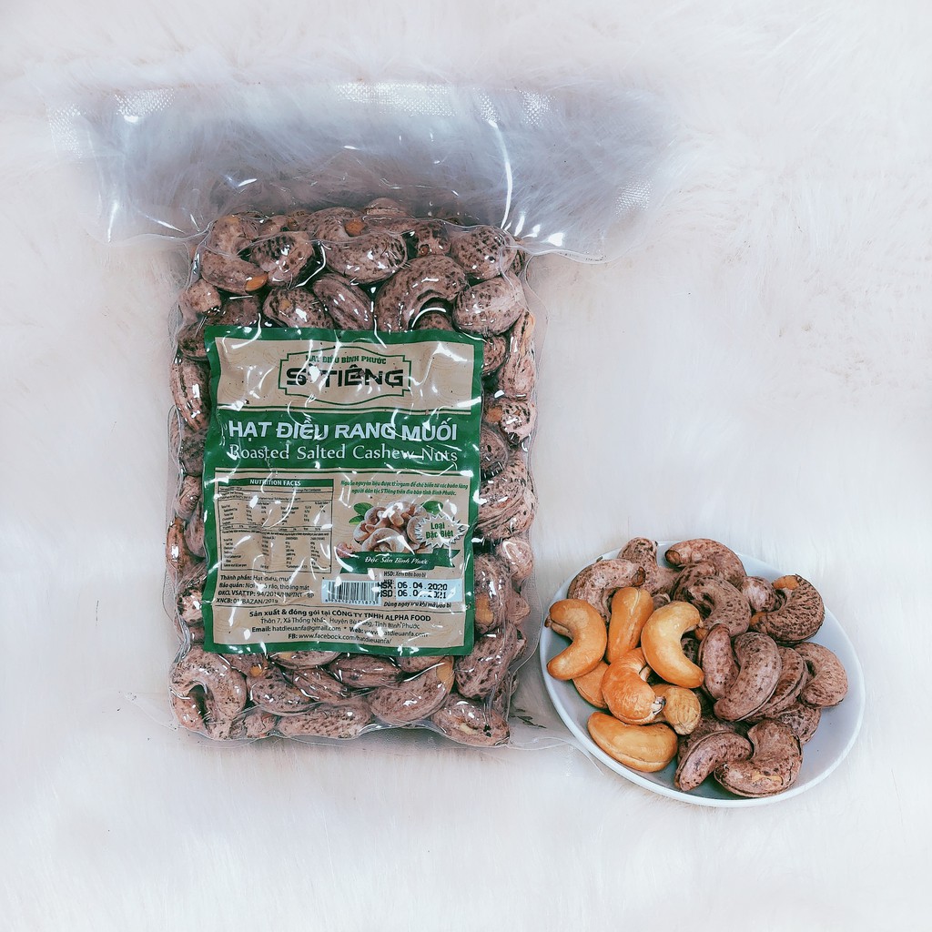 500Gr Hạt Điều Rang Muối Loại A+ Hút Chân Không S'Tiêng Cao Cấp