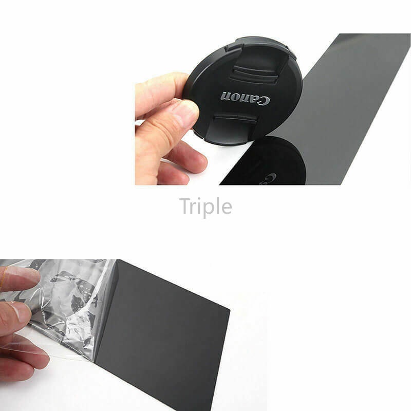 Bộ 6 Miếng Dán Trang Trí Cửa Sổ Xe Hơi Vân Sợi Carbon Màu Đen Bóng Cho Mazda Cx-3 Cx3 2015-2021