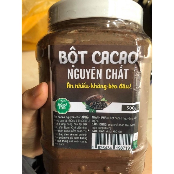 Bột Cacao Nguyên Chất Dak Lak 500gr