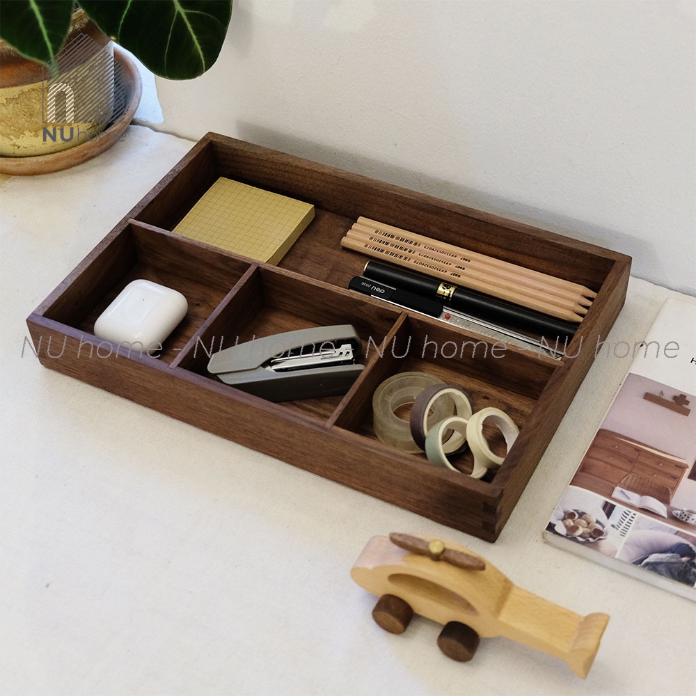 nuhome.vn | Khay gỗ đa năng - Kebo, khay đựng bút bằng gỗ, hộp đựng bút để bàn cao cấp thiết kế theo phong cách Nhật Bản