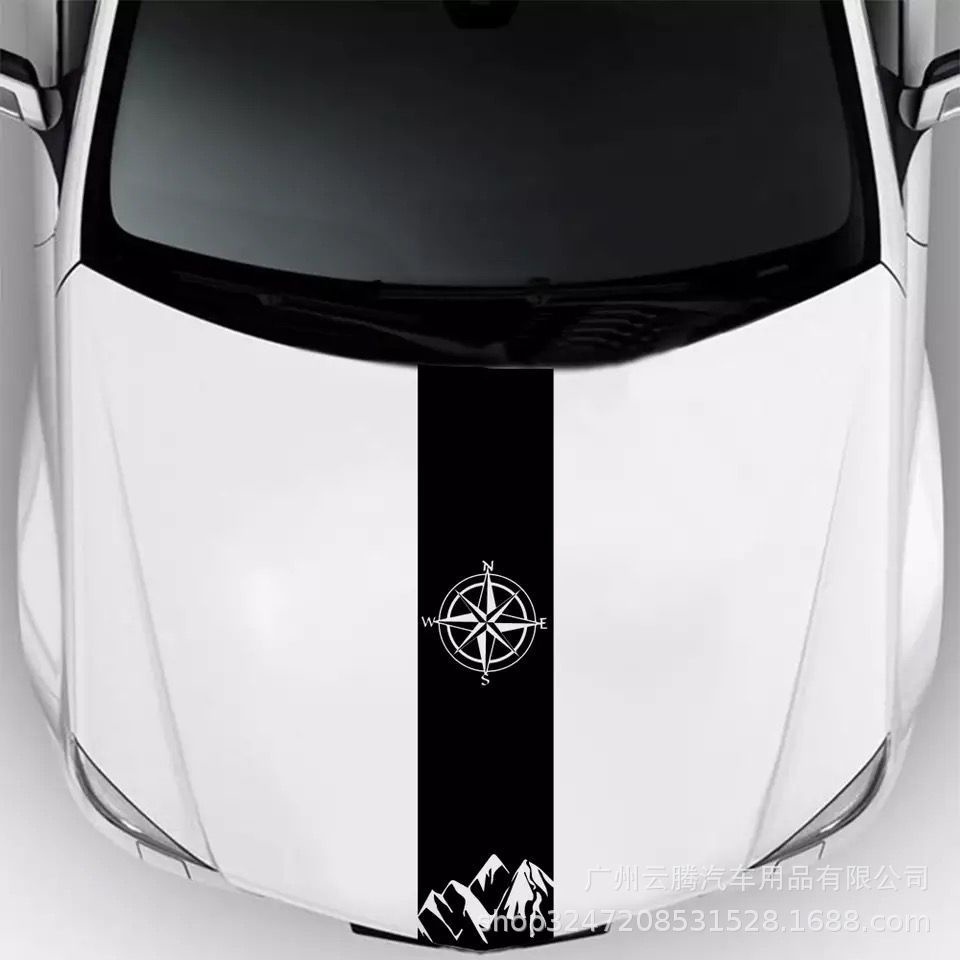 Tem dán mui xe  Đề can dán ô tô- trang trí, phong cách cá tính