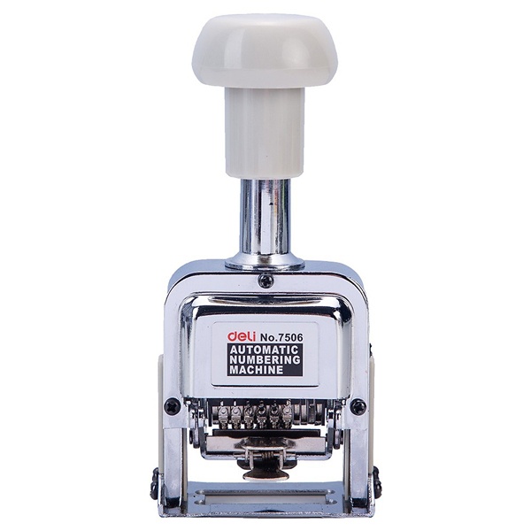 Dấu dập số nhảy 6 số Deli 7506 đặc biệt hữu dụng khi cần đóng vào các giấy tờ mang tính thứ tự, series hay vé xe