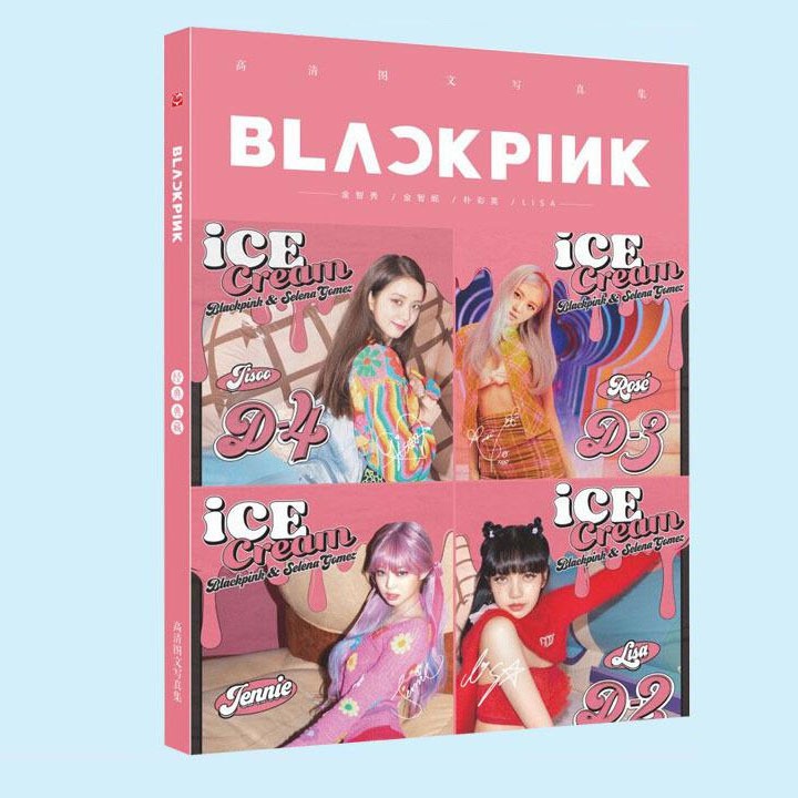 Photobook Blackpink Ice cream A4 album ảnh tặng kèm poster tập ảnh mẫu mới ngẫu nhiên